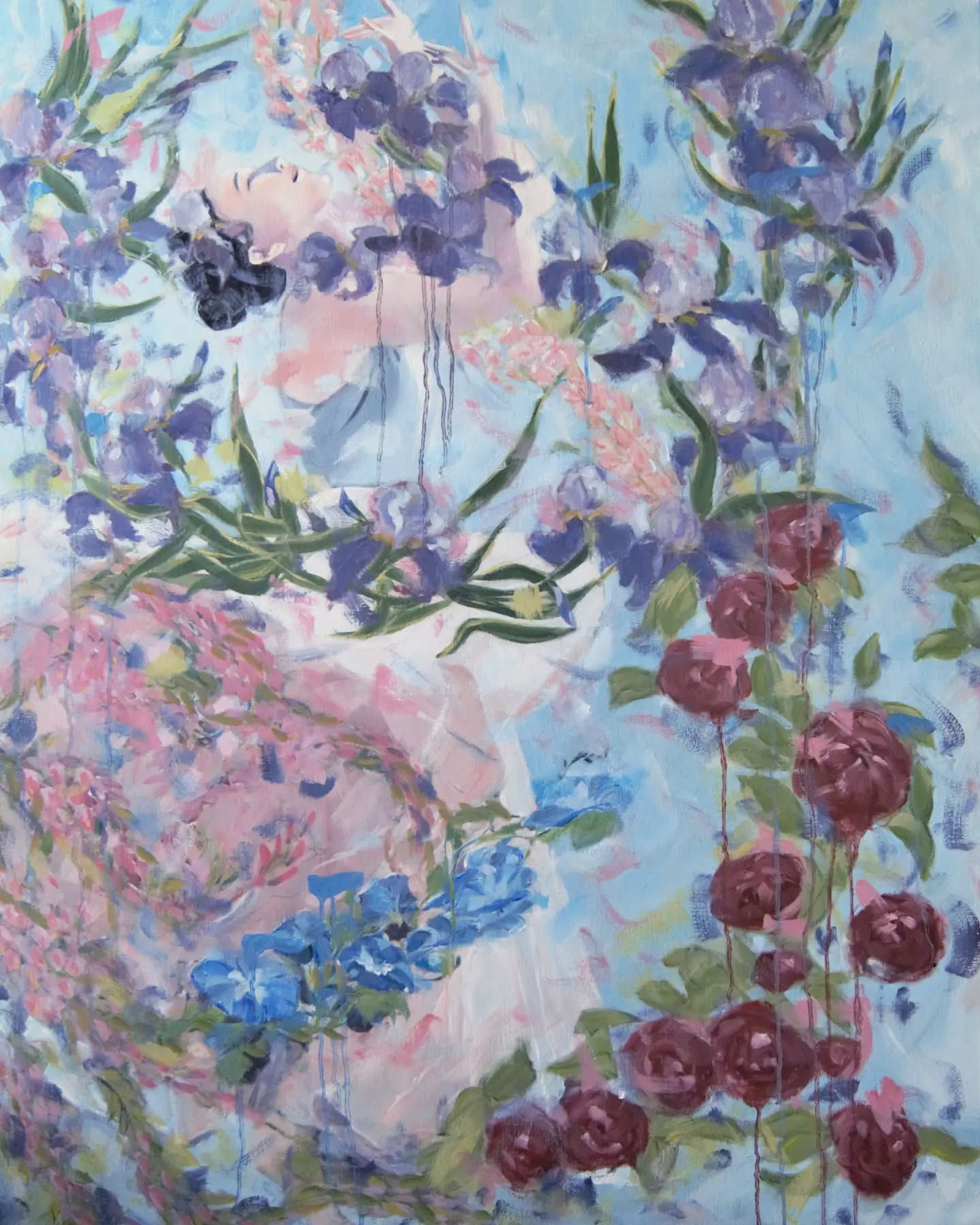 Danseuse aux fleurs (130x97)