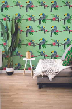 Wall paper and cushion digital mock-up