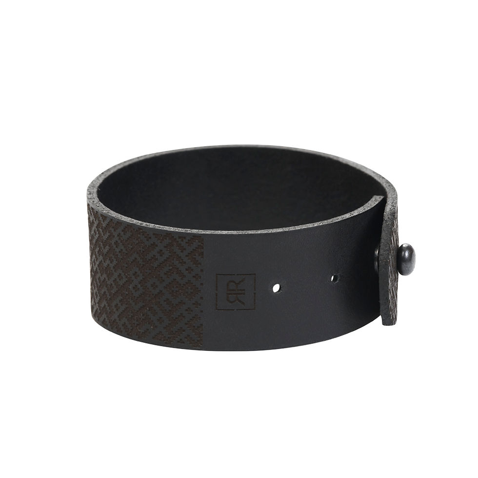 Thumbnail: 30MM Wide Lielvardes Pattern Bracelet