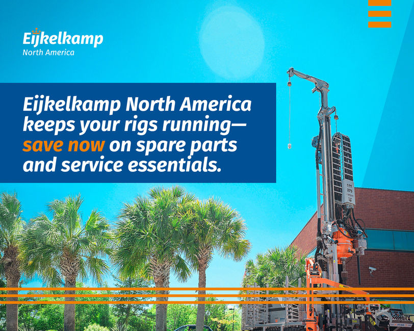 Eijkelkamp North America keeps your rigs running. Save now on spare parts and service essentials.