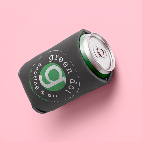 Green Dot Koozie