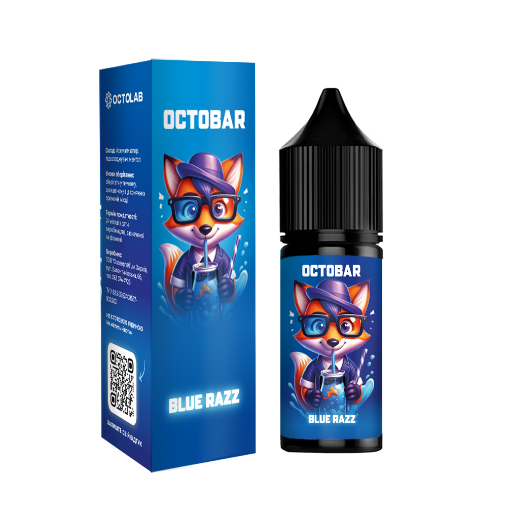 Ароматизатор Octobar NFT Blue Razz 10мл