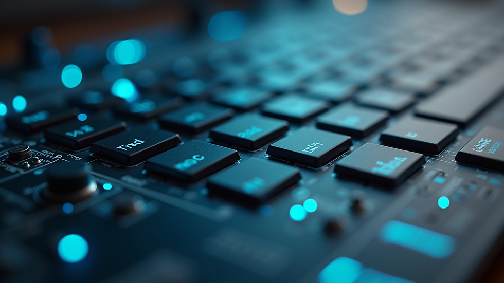 Close-up de tela de computador com software de design gráfico aberto