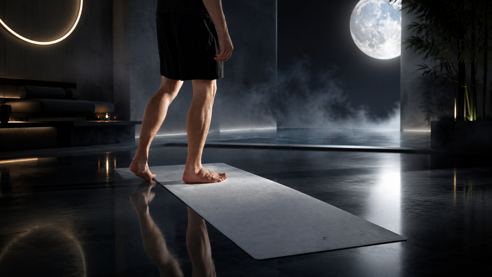 Midnight Yoga Mat – Neon Flow Edition