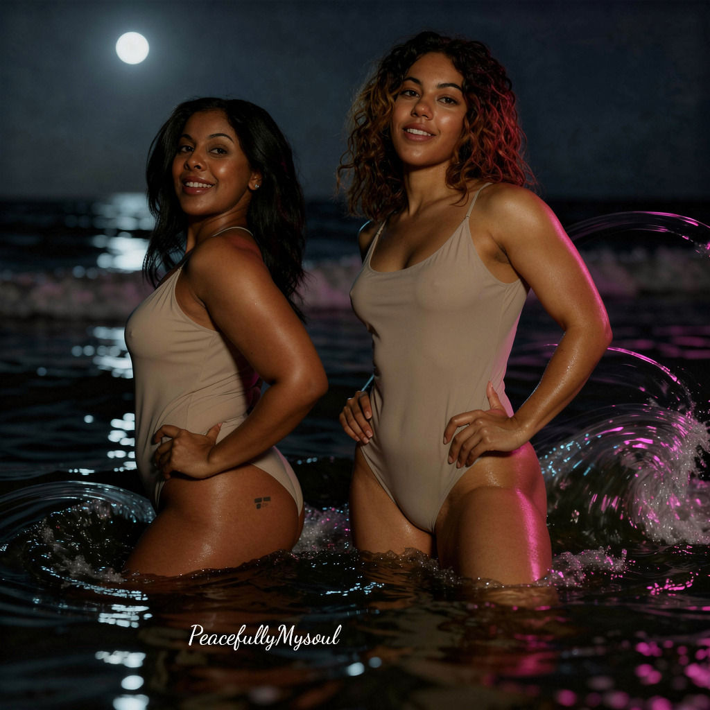 Midnight Ocean Bikini Bottom