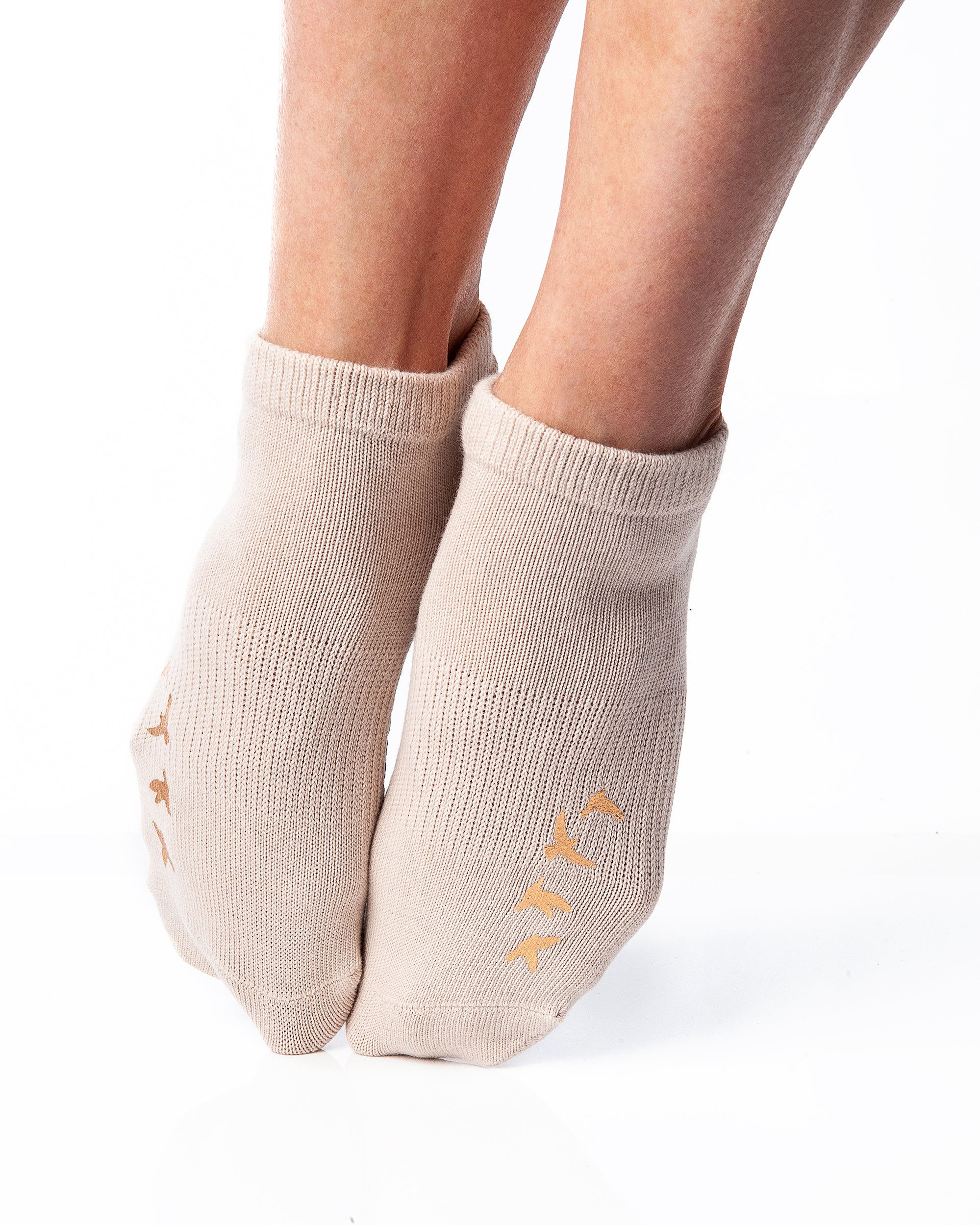 BIRDIE GRIP SOCK - TAN