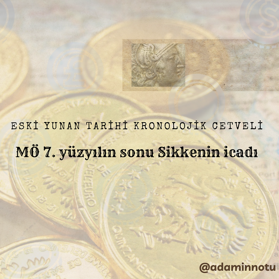 MÖ 7. yüzyılın sonu Sikkenin icadı