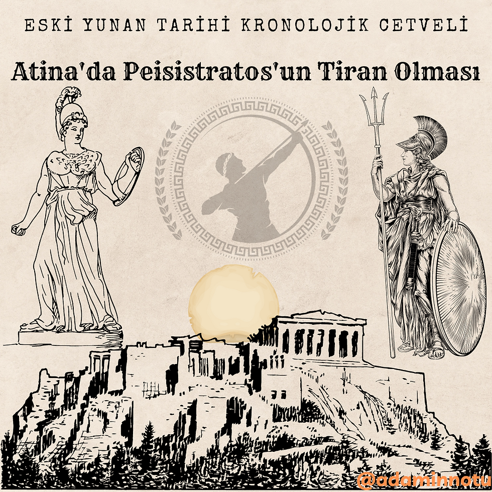 MÖ 560 Atina'da Peisistratos'un tiran olması