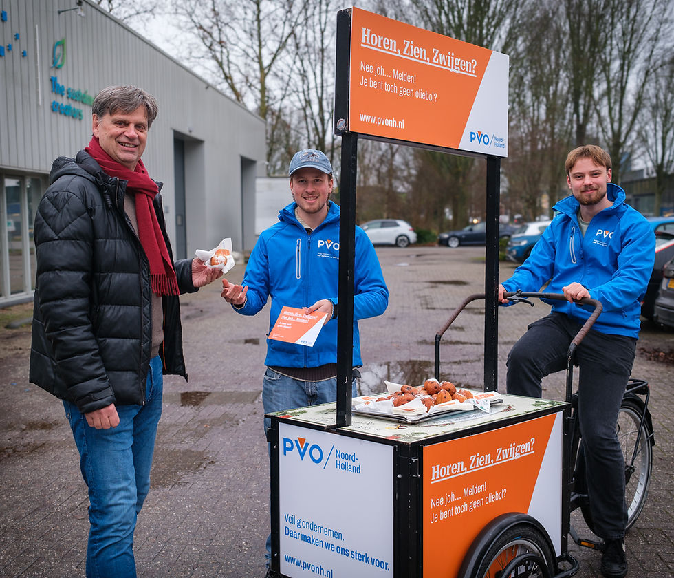 Horen, zien, zwijgen? Nee joh⦠melden! Je bent toch geen oliebol?
