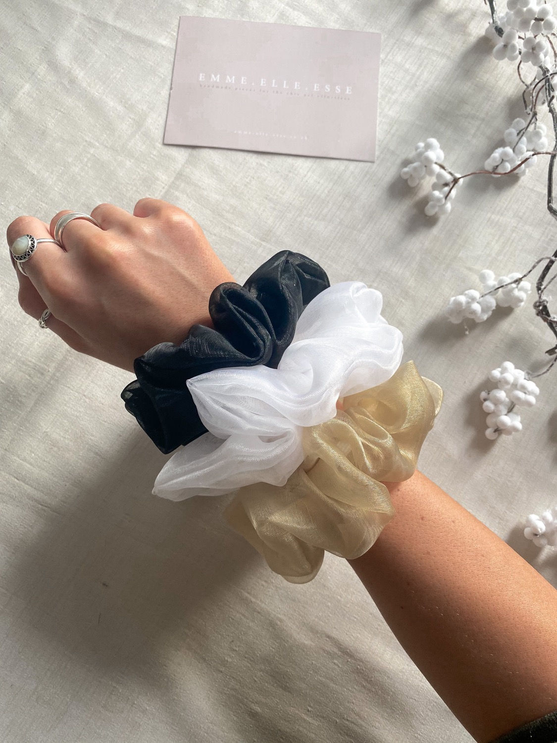 3 Pack of Scrunchies | Organza