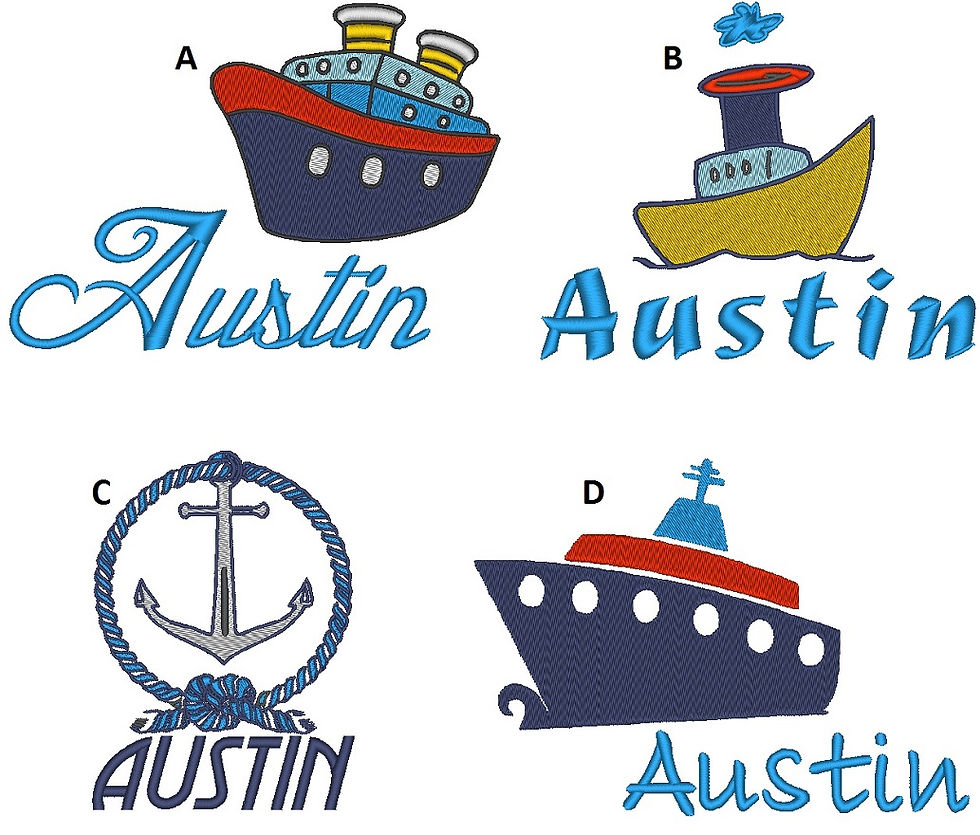 Husi Personalised Towel - Boat Austin.jpg