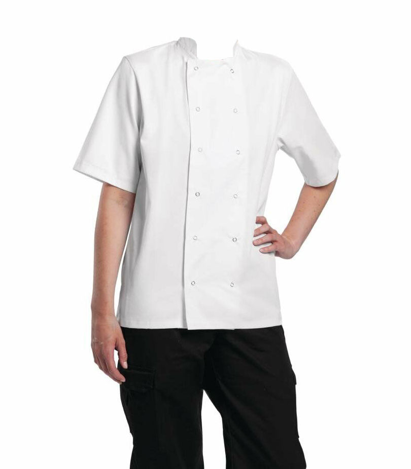 Thumbnail: Chef Jacket - Long/Short Sleeve Kitchen Wear Black/White