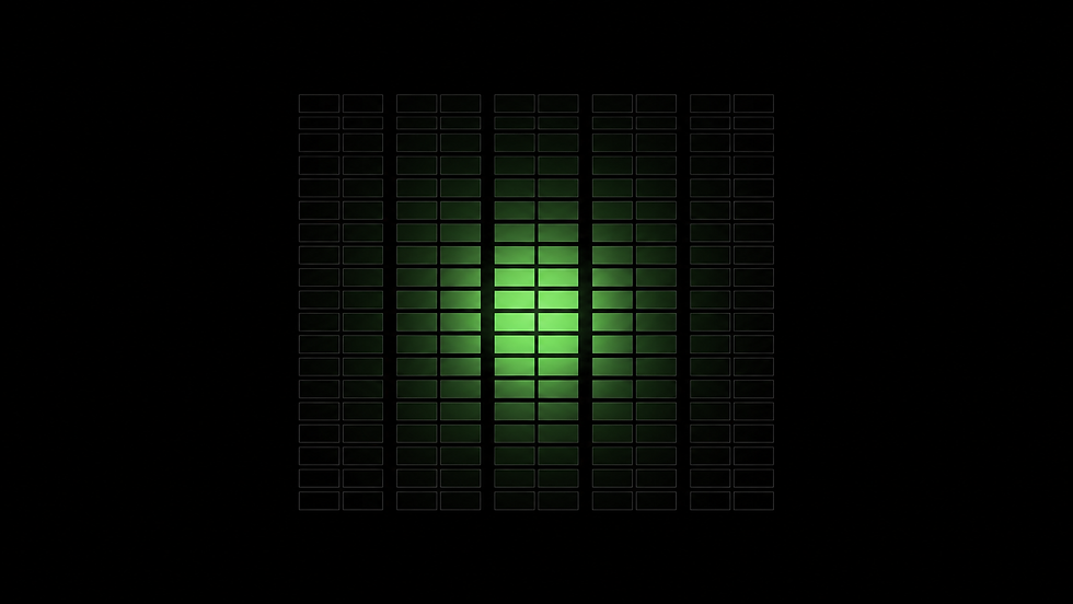 A grid of a working week with a cluster of cells glowing green to show where operational drag concentrates