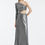 Thumbnail: Metallic One Sleeve Evening Dress