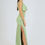 Thumbnail: Green Gem Detail Side Split Dress