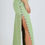 Thumbnail: Green Gem Detail Side Split Dress