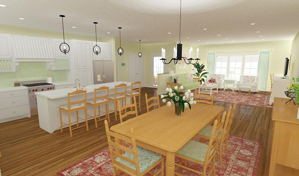 Thumbnail: Modern english cottage open concept interior