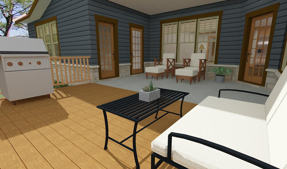 Thumbnail: Traditional craftsman rear exterior