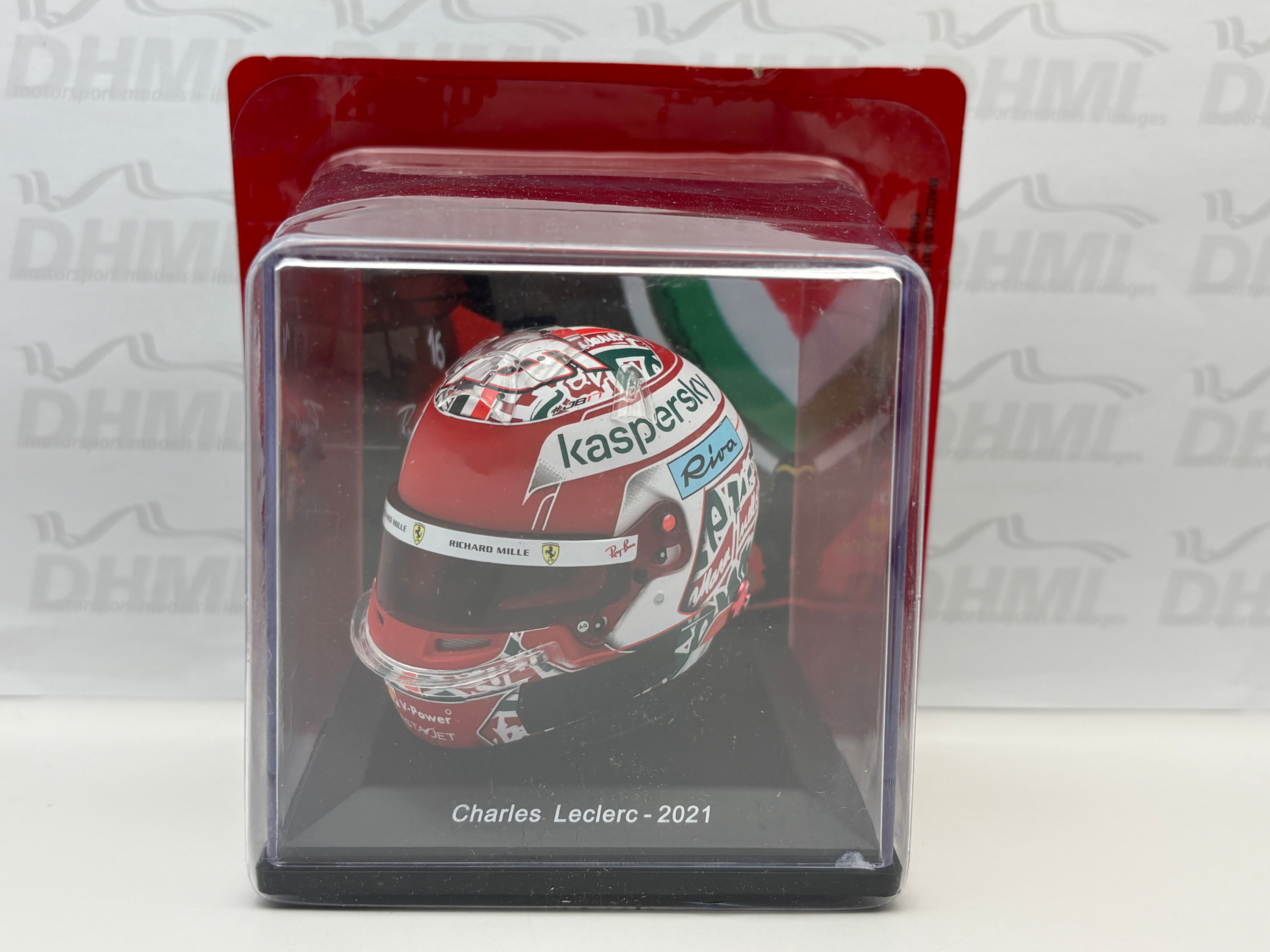1:5 Charles Leclerc helmet Ferrari 2021 Emilia Romagna GP Magazine Collection