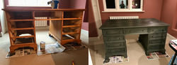 Annie Sloan chalk paint desk project