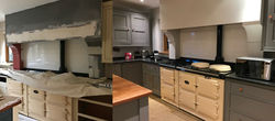 Before/After Kitchen unit painting