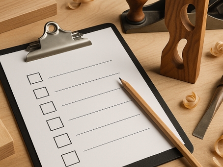 Checklist pour réussir votre projet de création artistique en bois