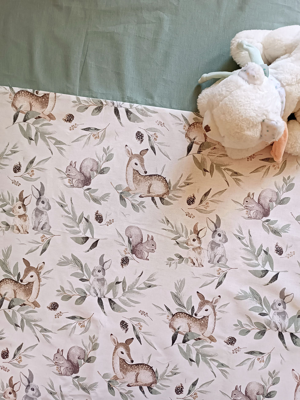 Miniature : couverture mi-saison personnalisée chevreuil et lapin