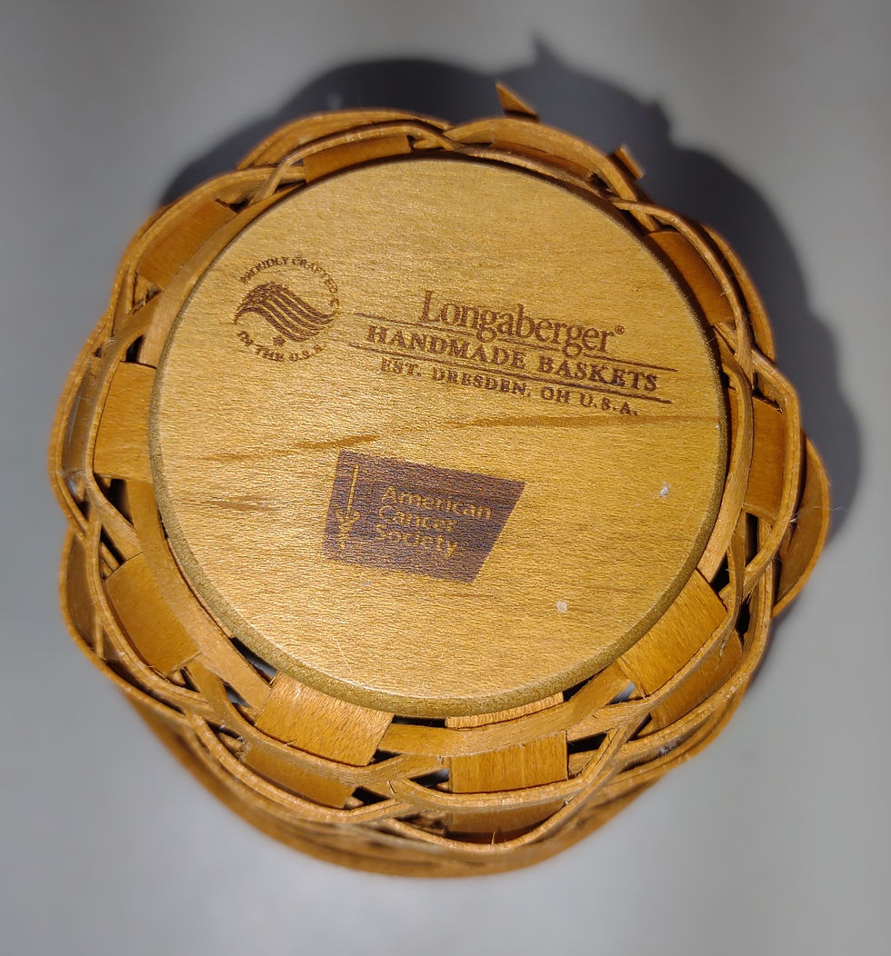 Thumbnail: Longaberger 2013 Horizon of Hope Basket in Warm Brown