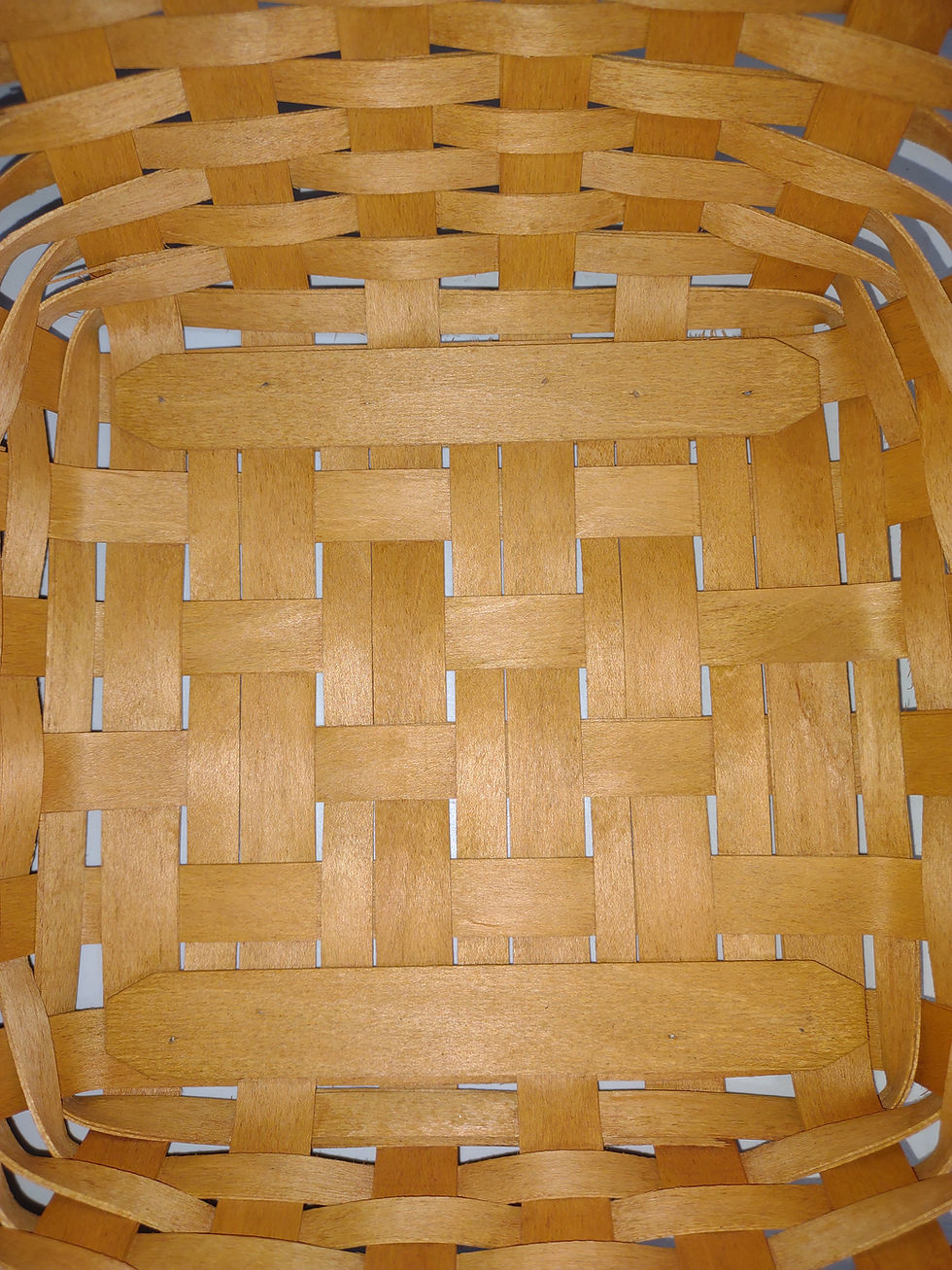 Thumbnail: Longaberger 2005 Christmas Collection "Silver Bells" Basket (w/ 2 leather loops)