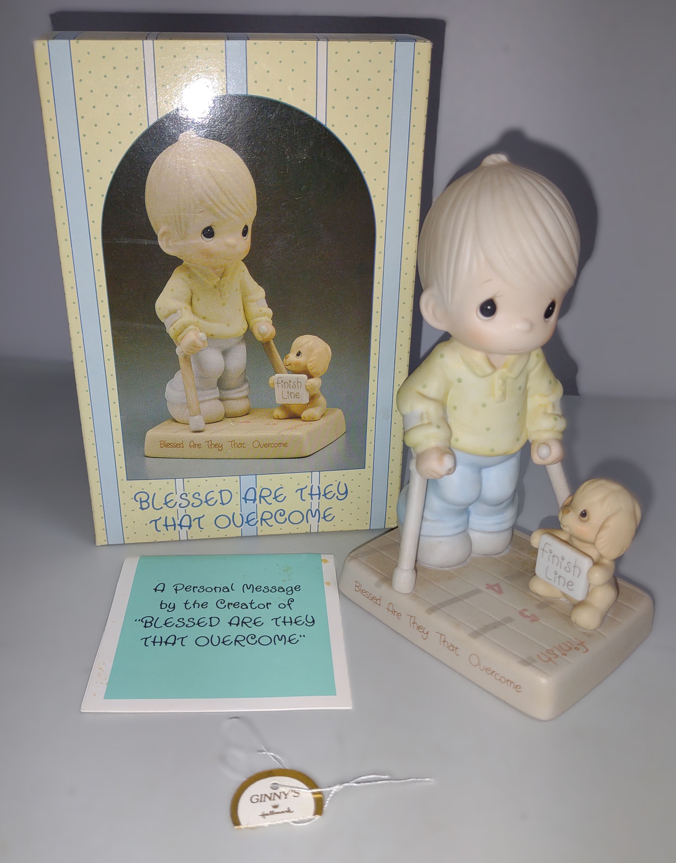 Precious Moments 1987 "Blessed Are They That Overcome" Figurine