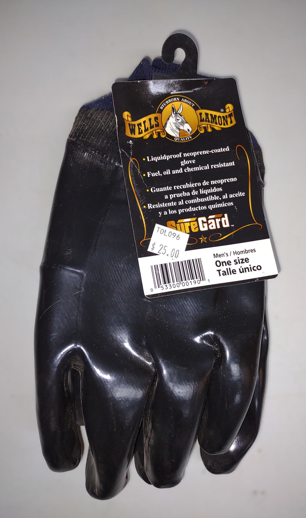 Wells Lamont Sure Guard One Size Neoprene Coated Gloves