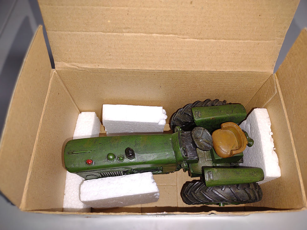 Thumbnail: 8" Antique Green Tractor Decor