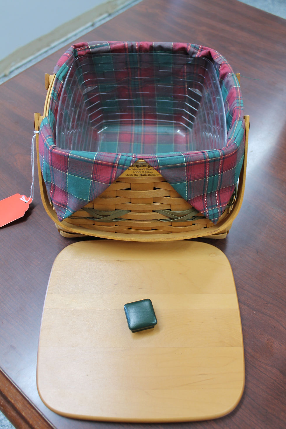 Thumbnail: Longaberger 2000 Christmas Collection Deck The Halls Basket