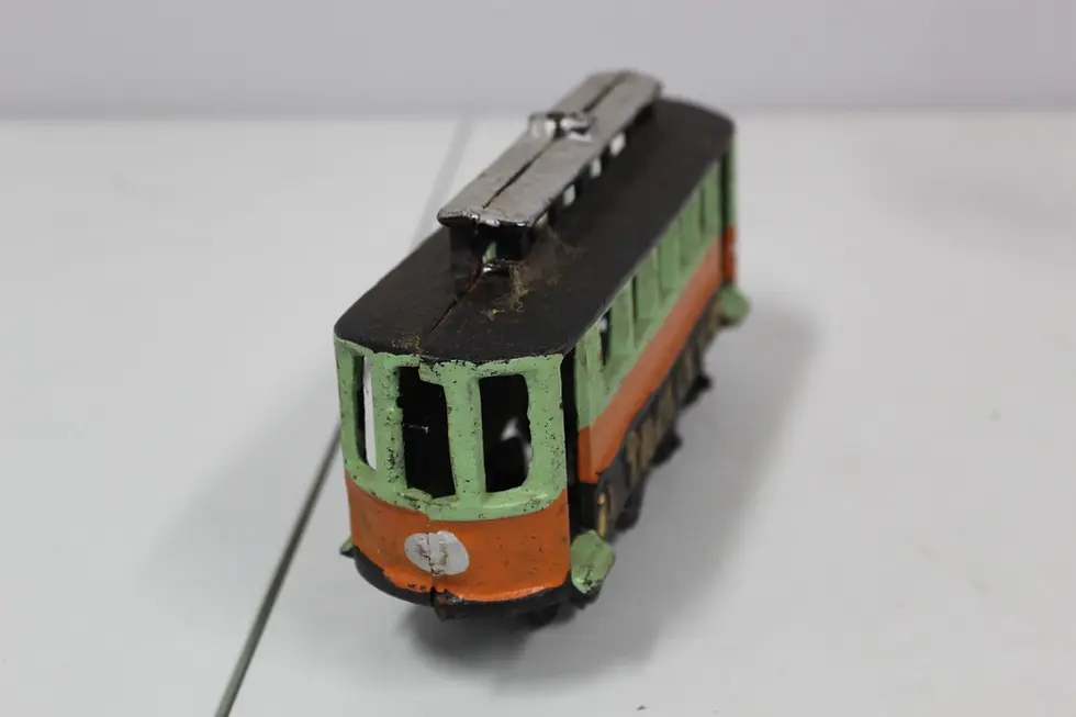 Thumbnail: Green & Orange Cast Iron Trolley