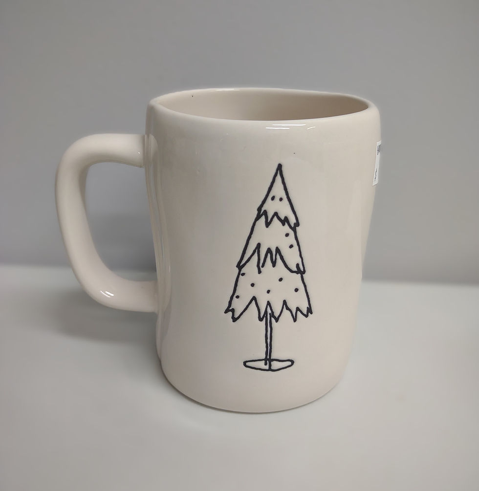 Thumbnail: Rae Dunn White Variety of Holiday Themed Mugs
