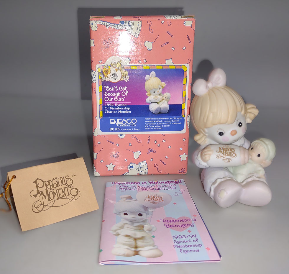 Precious Moments 1994 "Can't Get Enough Of Our Club" Member Figurine