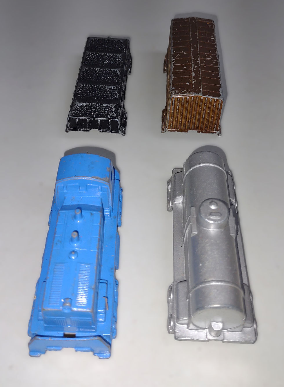 Thumbnail: Set of 4 Tootsie Toy Metal Train Caboose Toys