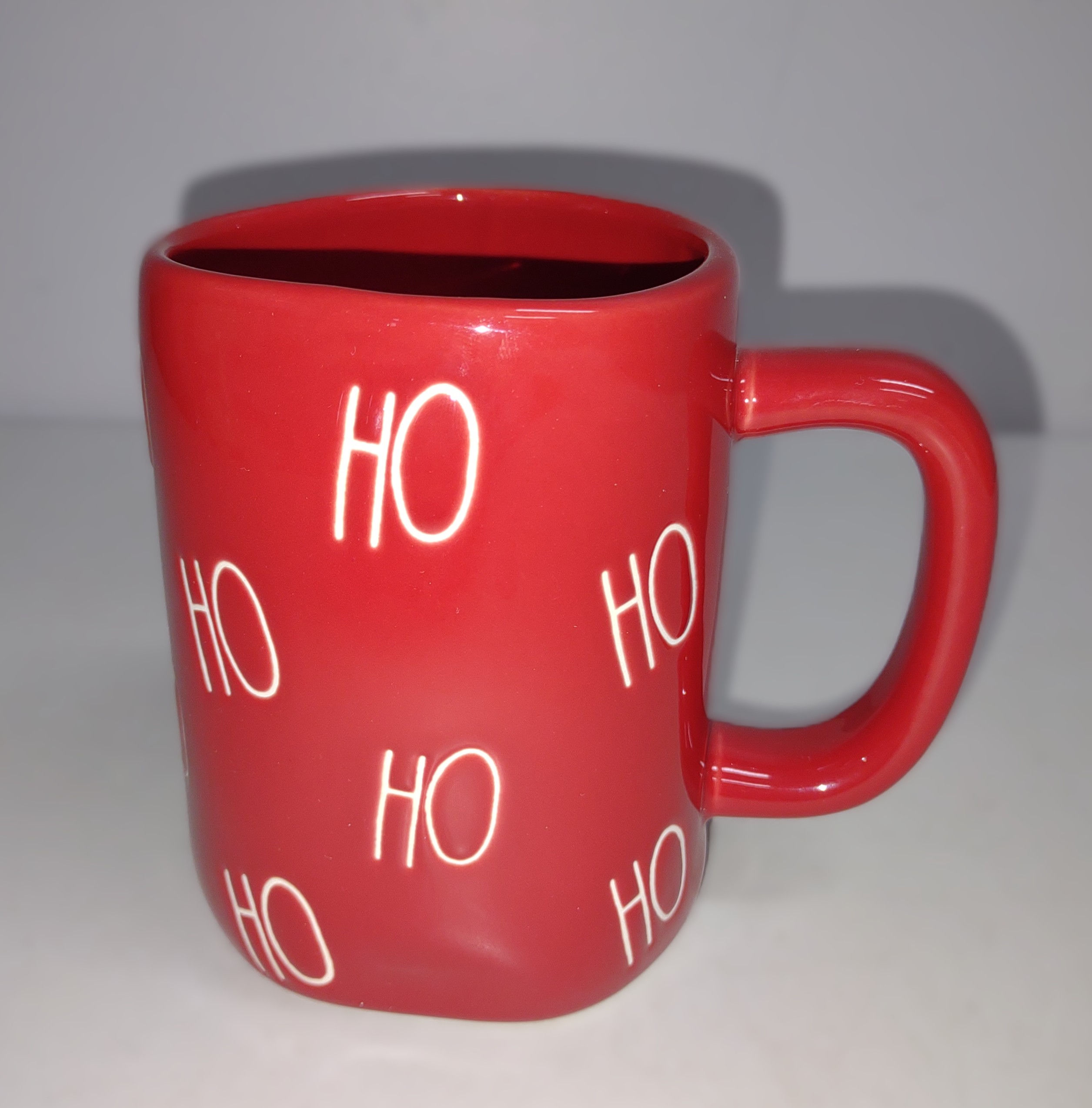 Rae Dunn "Ho Ho Ho" (all over) Red Mug