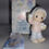 Thumbnail: Precious Moments 1992 Sugar Town "Sammy Boy w/ Snowballs" Figurine