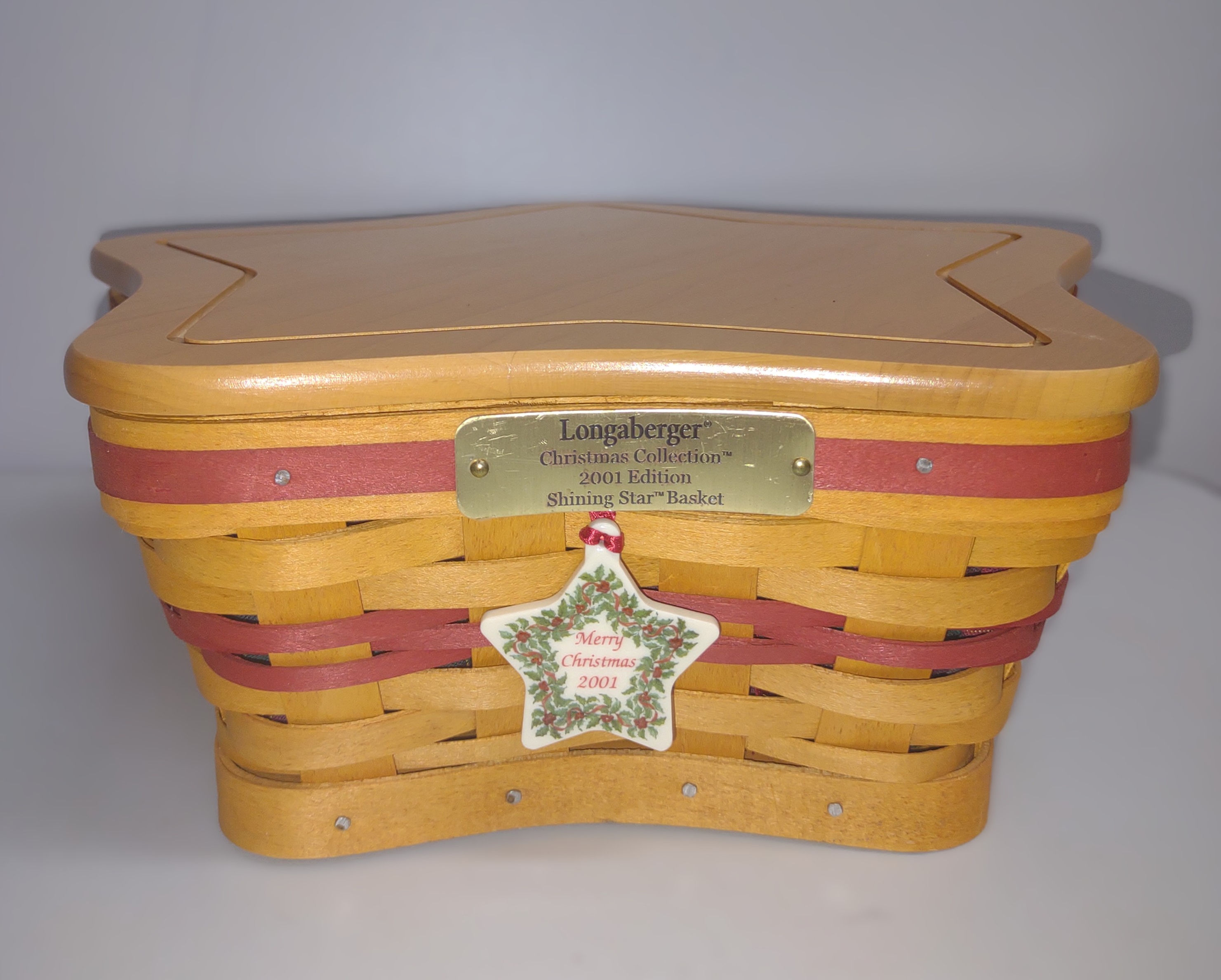 Longaberger 2001 Christmas Collection Shining Star Basket