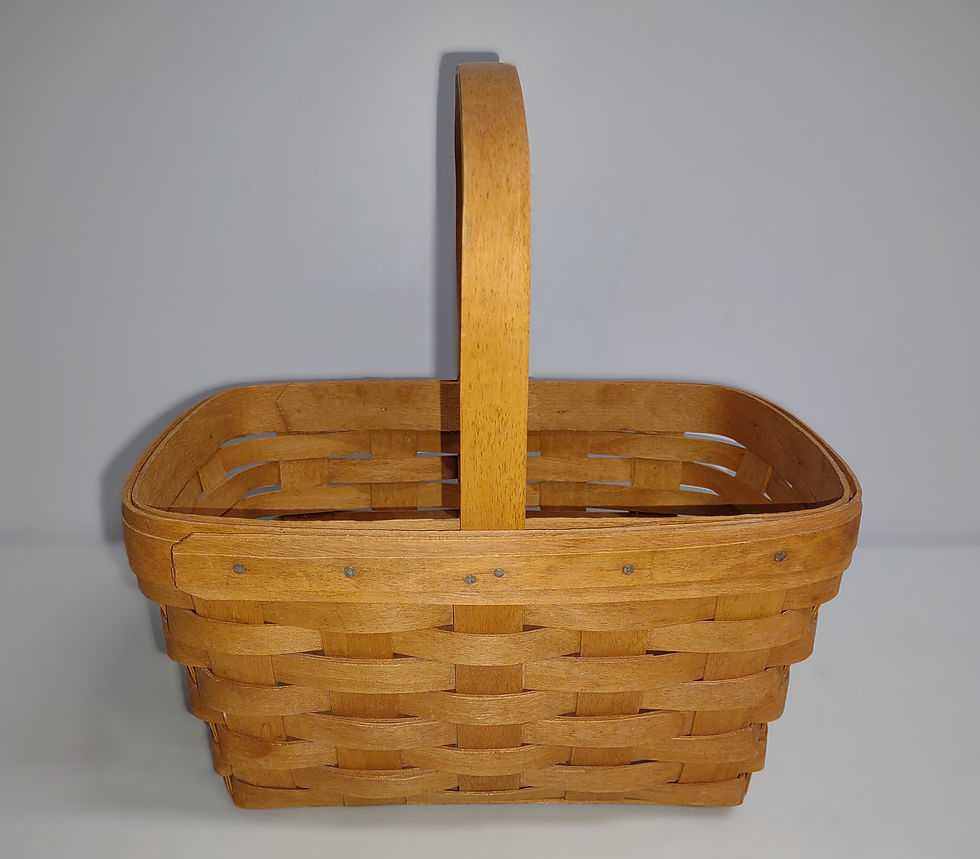 Thumbnail: Longaberger 1991 Spring basket (w/ stationary handle)