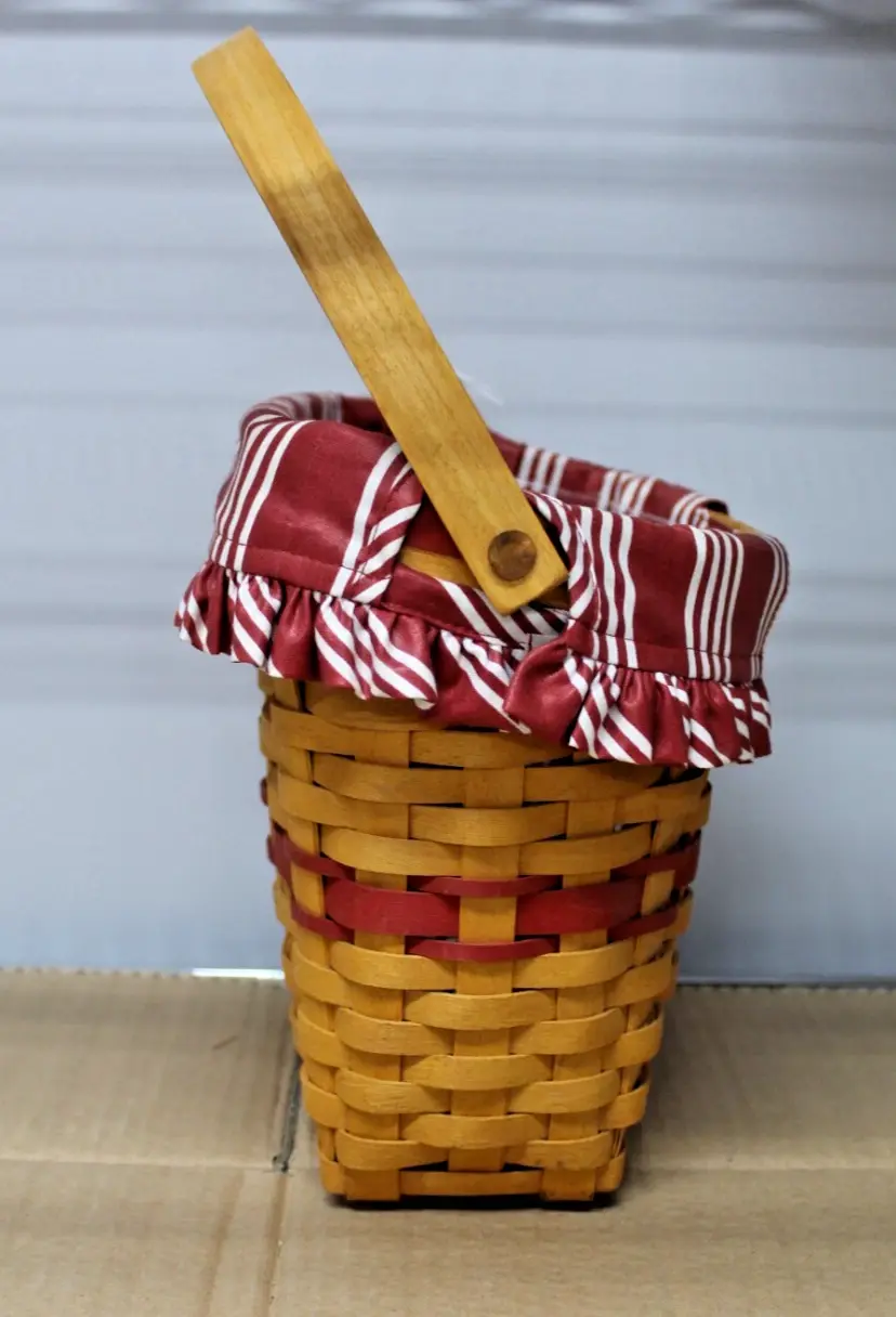 Thumbnail: Longaberger 1998 Christmas Collection Glad Tidings Basket