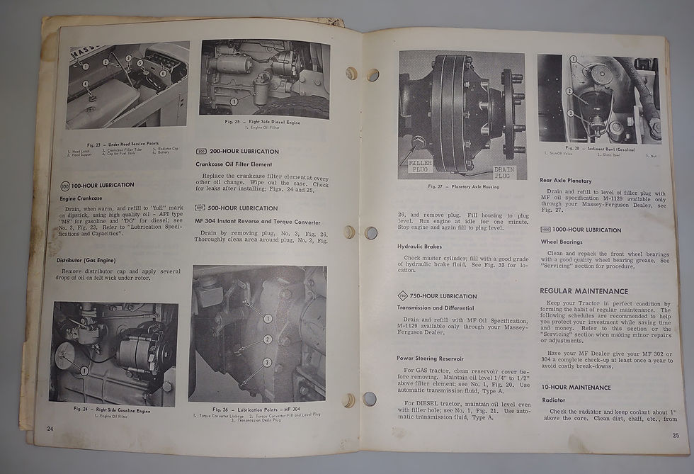Thumbnail: Massey-Ferguson MF 302 & 304 Industrial Tractors Operator's Manual