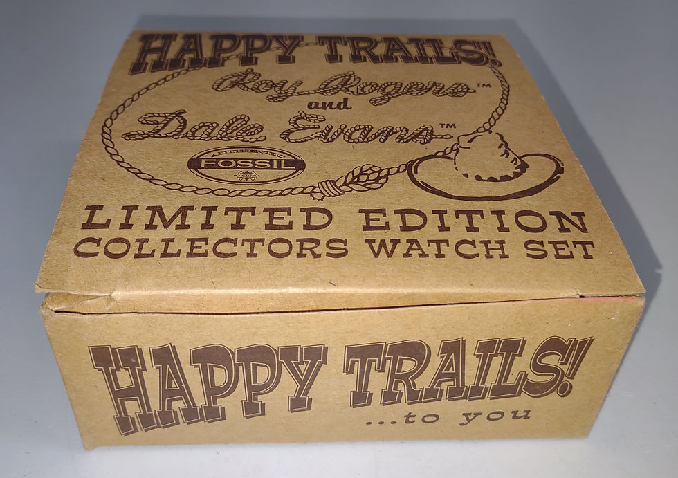 Thumbnail: 1994 Happy Trails Roy Rogers & Dale Evans Limited Edition Collector's Watch Set