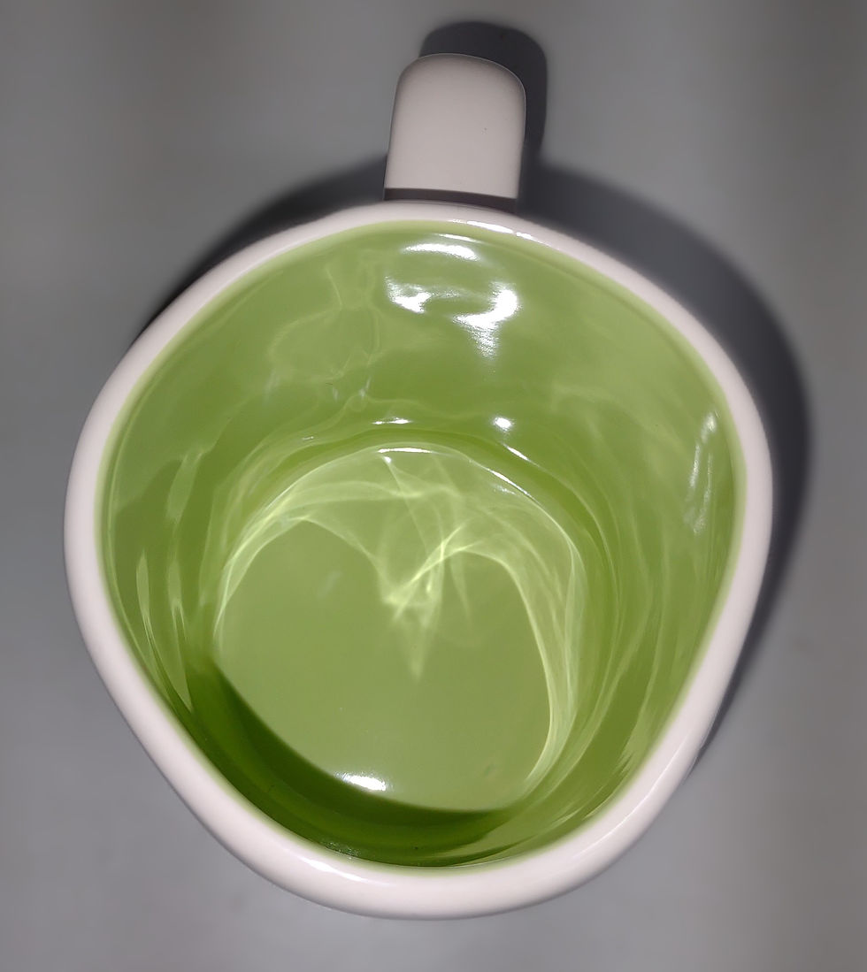 Thumbnail: Rae Dunn White "I Don't Carrot All" Double Sided Mug (w/ green inside)