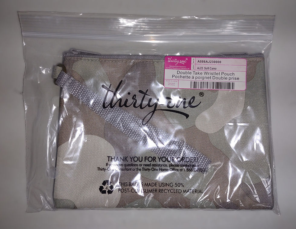 Thumbnail: Thirty-One Double Take Wristlet Pouch in Soft Camo