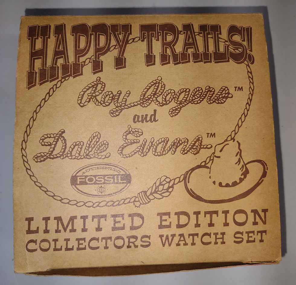 Thumbnail: 1994 Happy Trails Roy Rogers & Dale Evans Limited Edition Collector's Watch Set
