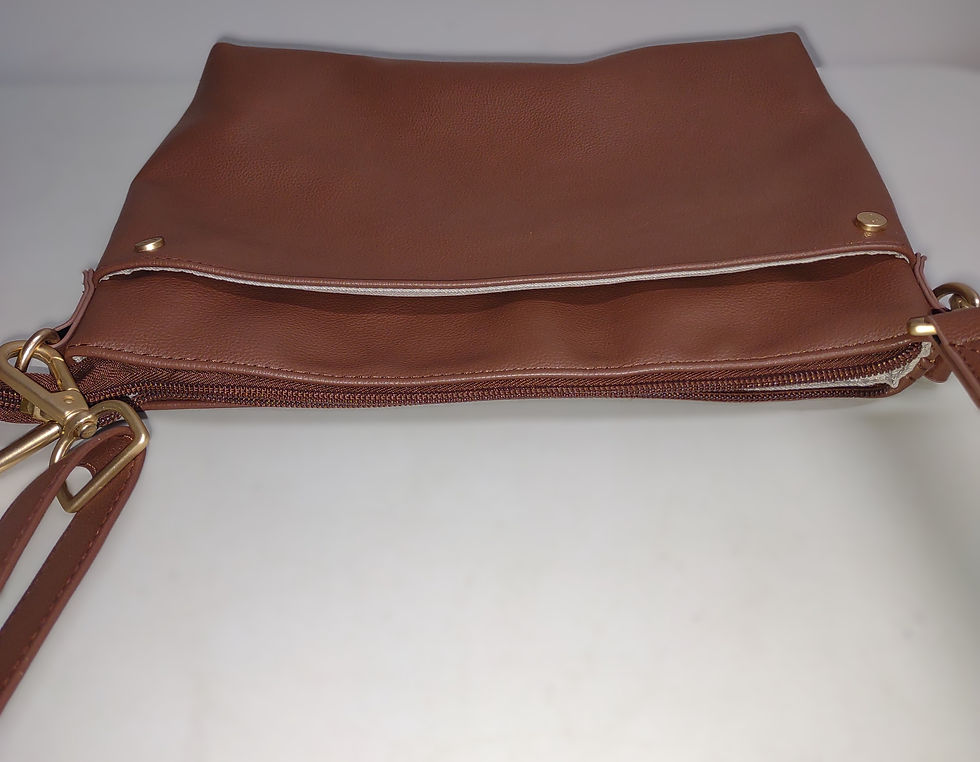 Thumbnail: Thirty-One Relaxed Crossbody Bag in Cappuccino Smooth Pebble