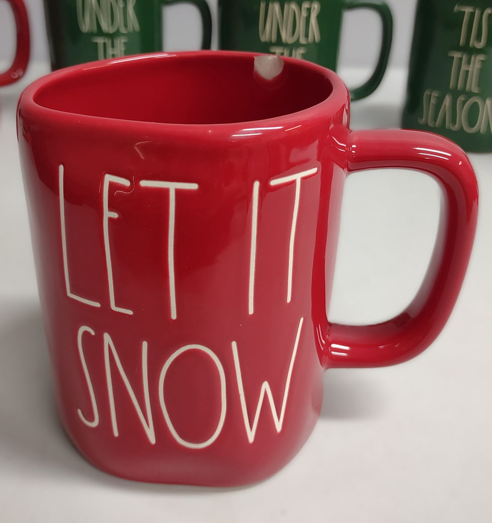 Rae Dunn Red Let It Snow Mug