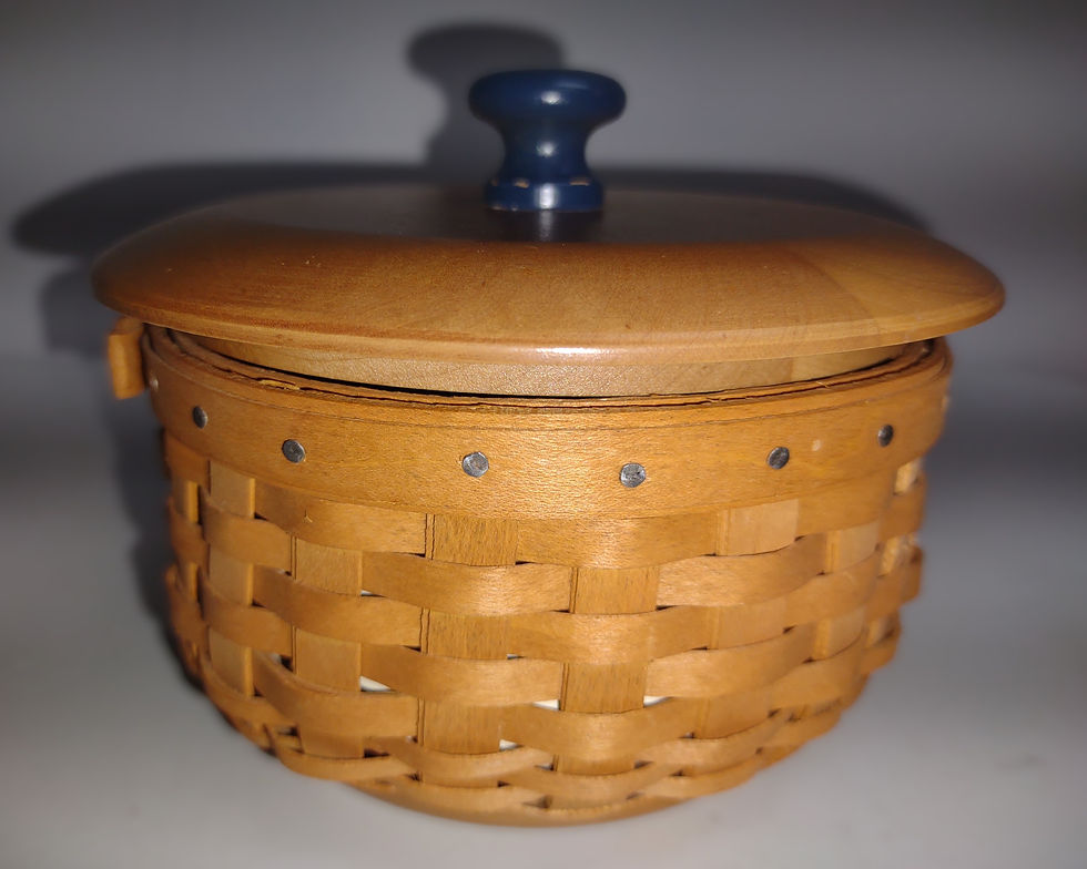 Thumbnail: Longaberger 2004 American Craft Originals Coaster Basket *READ*